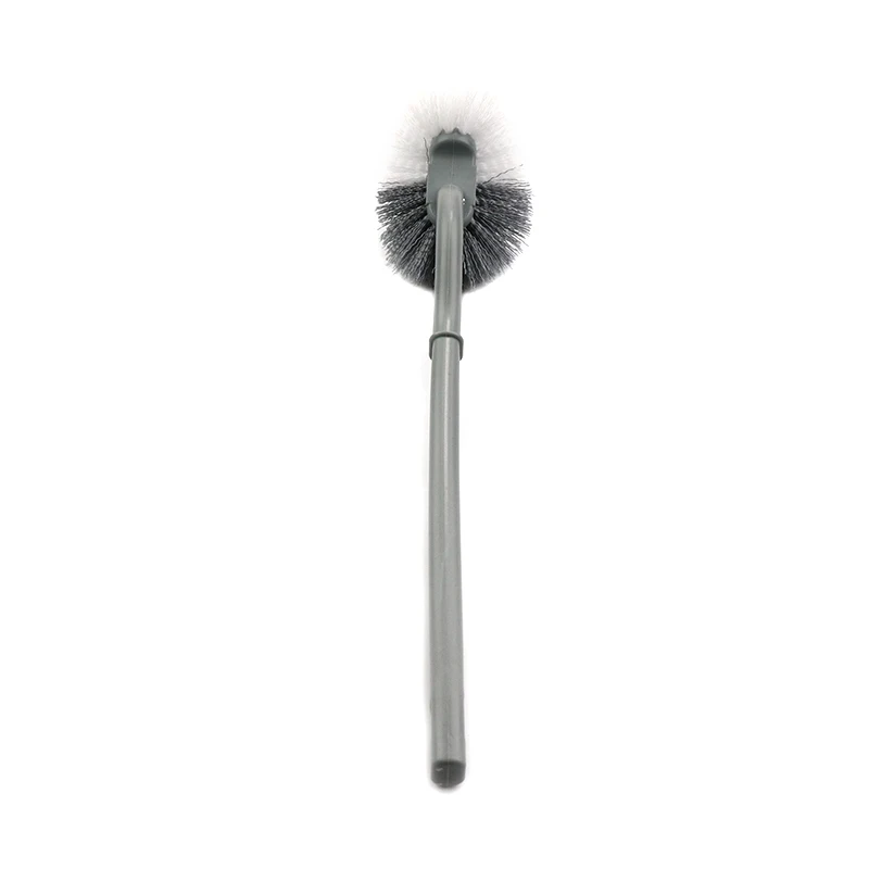 Brosse courbe de toilette de type S suspendue au mur de salle de bains, brosse à tête courbée pour espace d'angle, cheveux doux, articles ménagers, outils de nettoyage, accessoires