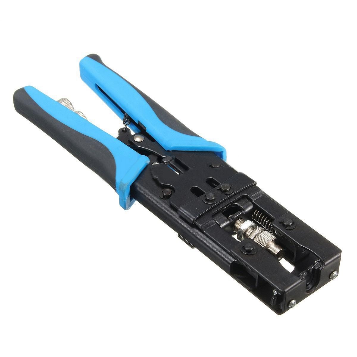 Detail 1pc holdbare coax kompression crimper værktøj bnc/rca/f crimp connector  rg59/58/6 kabel wire cutter justerbar crimp tang