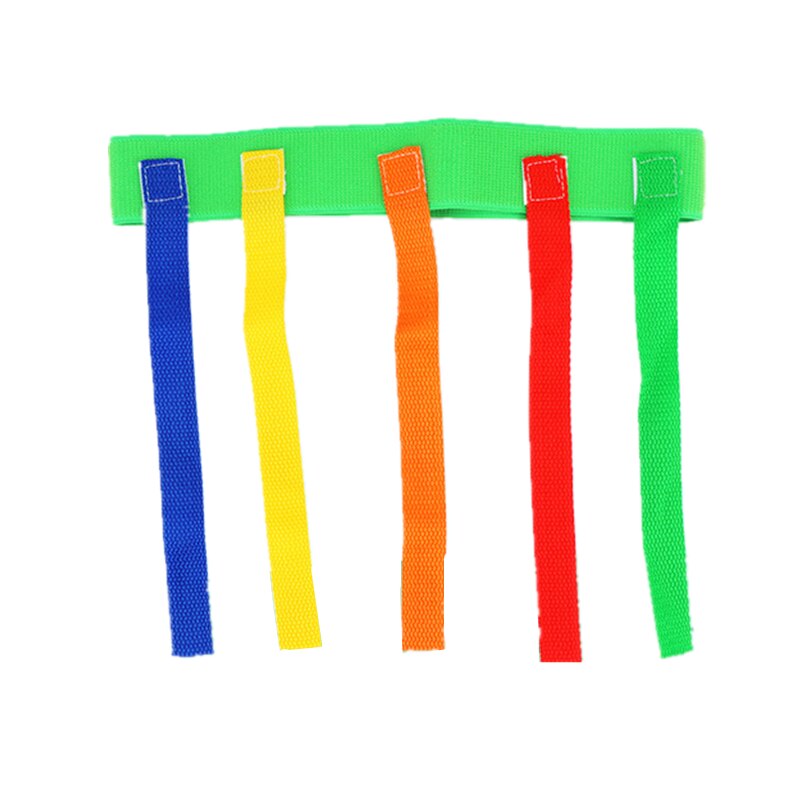 Kids Funny Outdoor Game Catching Tail Training Equipment Toys For Children Adult Kindergarten Boys Girls Teamwork Sport Game Toy: Green