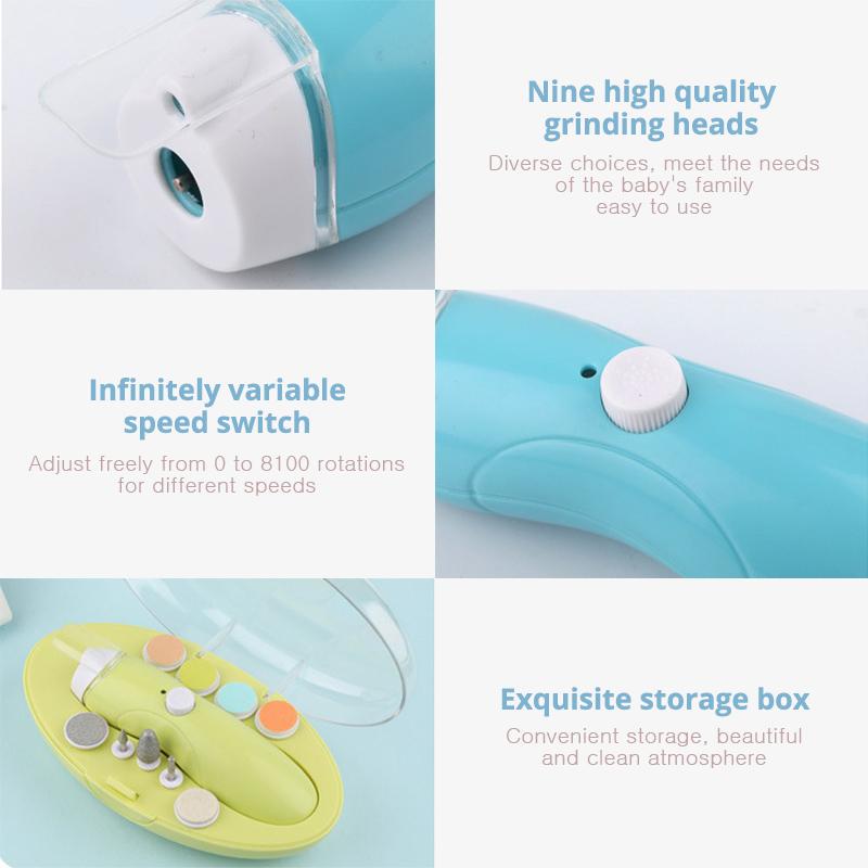 Elektrische Baby Nail Trimmer Usb Opladen Kids Infant Baby Cutter Nail Care Newbron Trimmer Manicure Clipper Kinderen Veilig Schaar