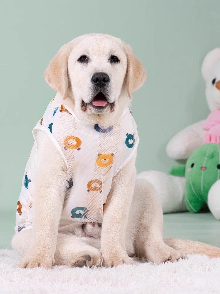 Summer Vest For Medium Large Dogs Cooling Pet Apparel Outfit French Bulldog Terrier Corgi Dachshund Clothing On Accessories