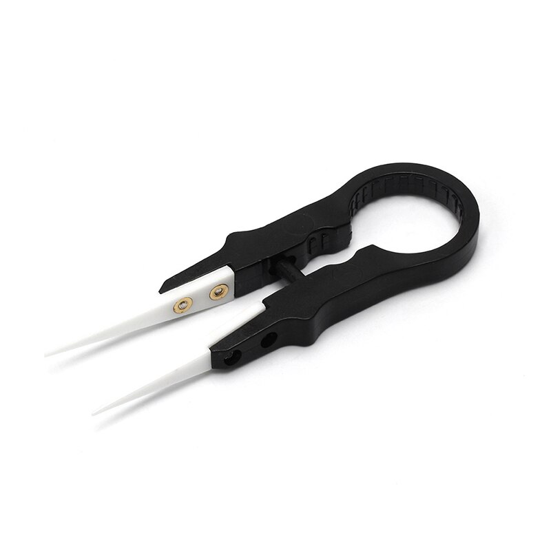Heat Resistant DIY Multifunctional Screwdriver Pointed Ceramic Tweezers Stainless Steel Handle Electronic Equipment#1