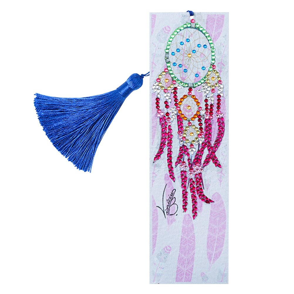 5D Special Shaped Diamond Painting Leather Bookmark Diamond Embroidery Craft Tassel Book Marks DIY Crafts Christmas: 05