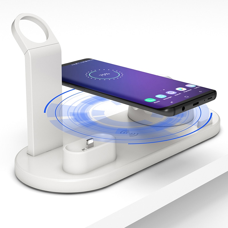 3 w 1 bezprzewodowa ładowarka indukcyjna stojak na iPhone X XS Max XR 8 Airpods Apple Watch 2 w 1 stacja dokująca stacja dokująca 3w1