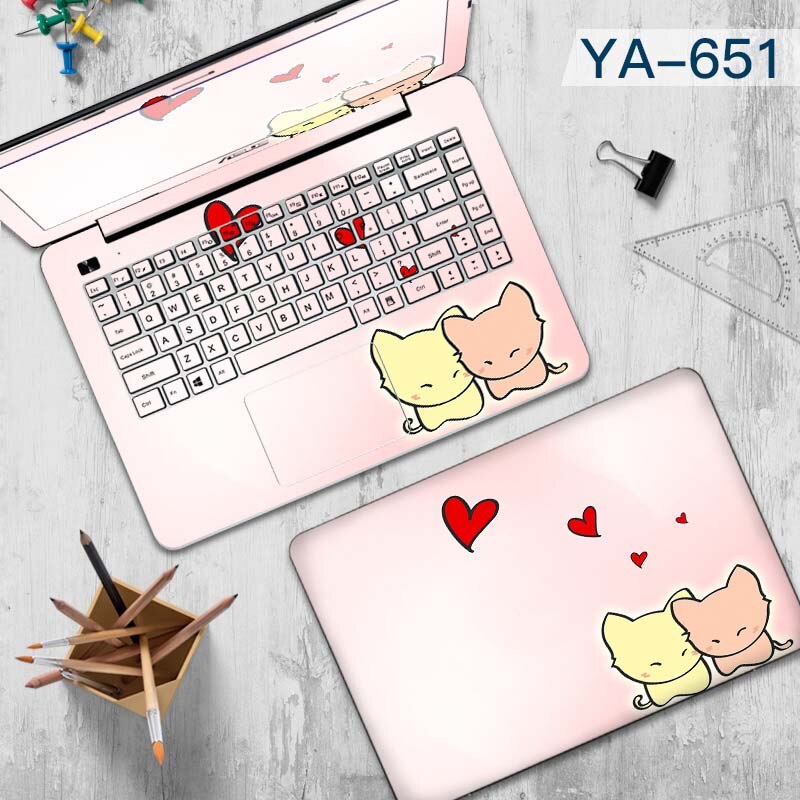 Doodle Render of Laptop Sticker Decorative Sticker Waterproof Computer Stickers for Asus A455L Lenovo Yoga Toshiba Huawei Vinyl: YA-651