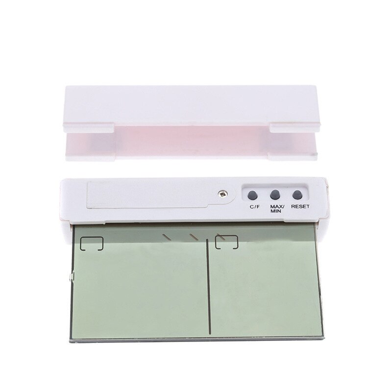 Digital Transparent window Display Thermometer Hydrometer Indoor/Outdoor Temperature Humidity meter Station with Suction Cup