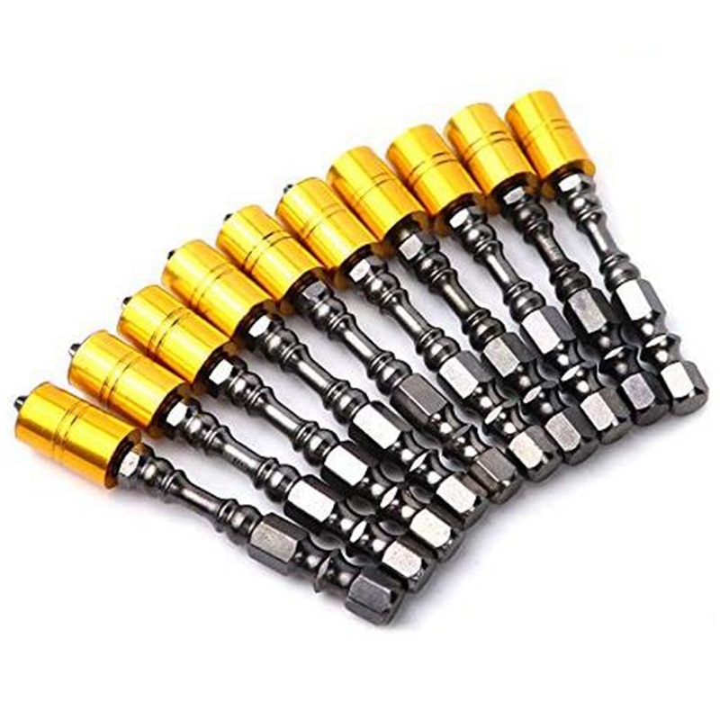 Big 10 Pcs Strong Magnetic Screwdriver Bit Set 65Mm Phillips Electronic Screwdriver Bits For Plasterboard Drywall Screw Dri: Default Title