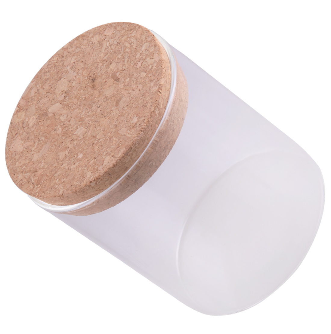 Glass Kitchen Canister Snack Sugar Tea Storage Container Jar Bottle Transparent with Cork Kitchen Accessories: D