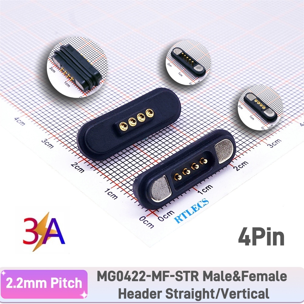 1 par 3A conector Pin Pogo magnético 2 3 4 5 6 7 8 9 11 posiciones paso 2,2 MM tira de contacto Pogopin macho hembra con resorte: Lavanda