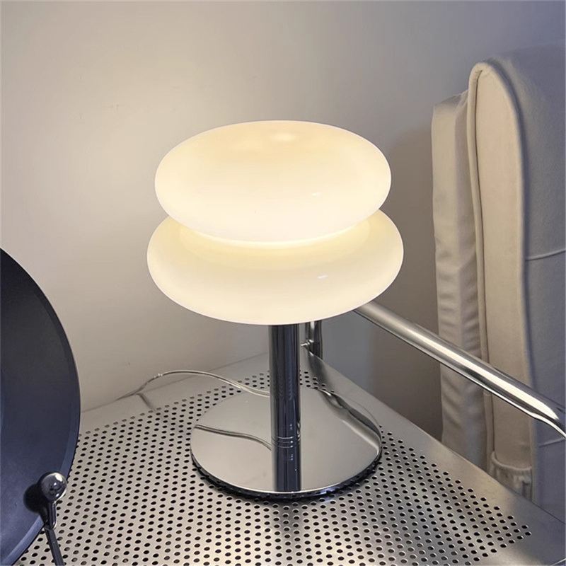 Nattbordlampe til soverom, soppbordlamper til nattbord, dimmbar nattbordlampe til soveromsdekorasjon bordlamper