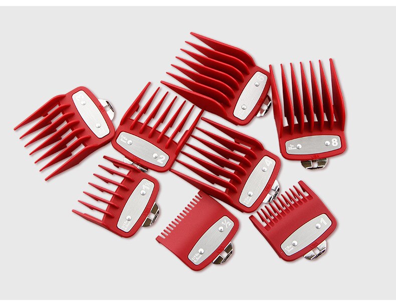 Hair Clipper Guide Comb Set fit wahl cordless clip 8148 Blade: Red