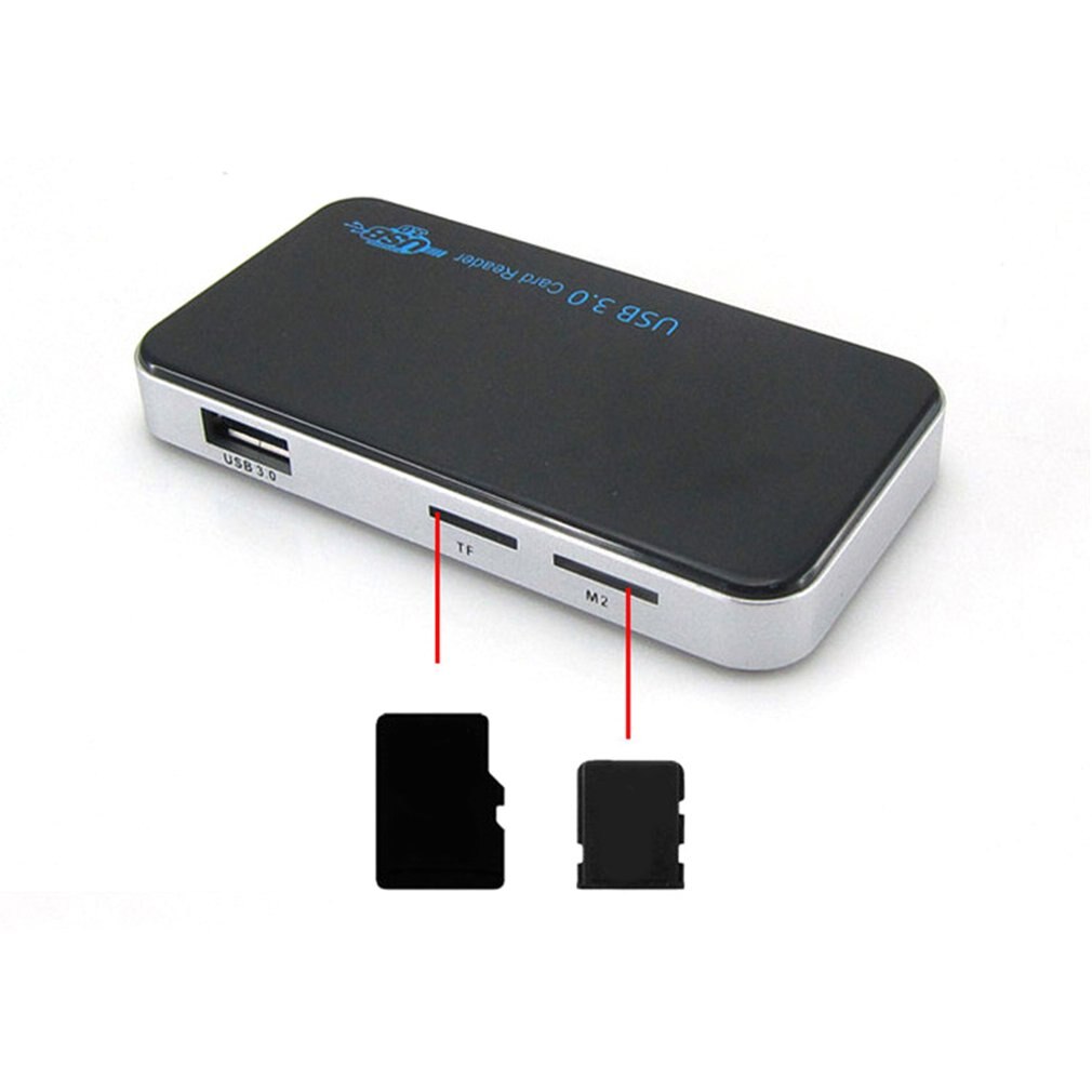 Adaptateur de lecteur de cartes multi-cartes Compact USB 3.0, tout-en-1, haute vitesse 5Gbps, pour TF SD XD CF, cartes numériques sécurisées