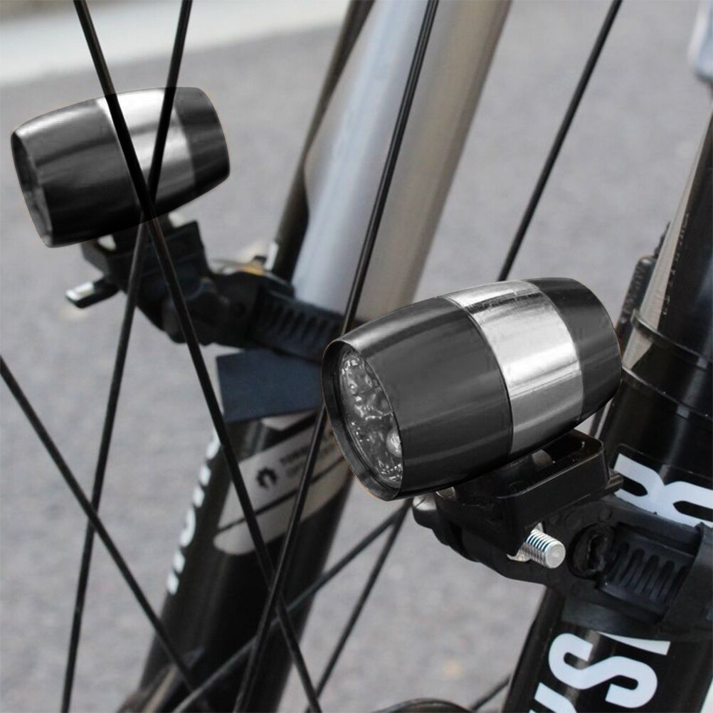 6LED Fahrrad Lichter Fahrrad Sicherheit Lichter Warnung Lampe Wasserdichte Mountainbike Gabel Aluminium Legierung Warnleuchten Bahre Licht: Schwarz