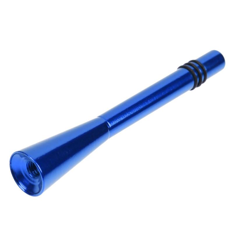 Universal- Aluminium Auto Dach Radio Antenne Biene Stachel Schraube bin FM Antenne für bin-und FM Signale Auto Styling Zubehör: Blau