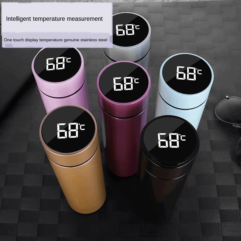 Kreative Thermos Tasse Clever Thermometer Wasser Tasse LED-anzeige Temperatur Geschäft Thermos Tasse Wasser Flasche Wasserkocher Thermos