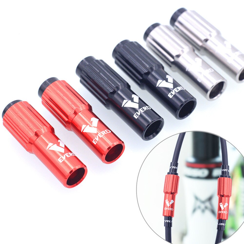 2pcs Bike Gear Cable Adjuster Regulators Ferrules Inline Gear Derailleur Length Screw Barrel MTB For Front Rear Shifting Gears