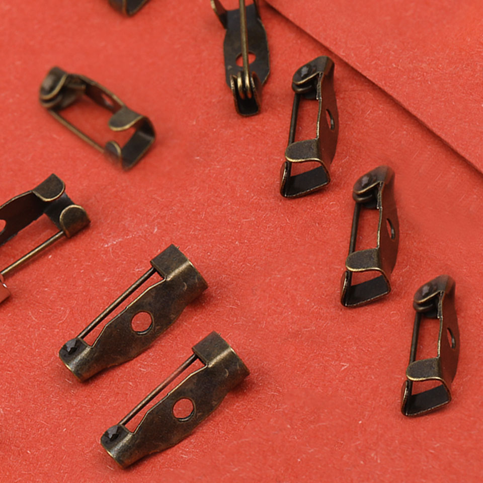 Silber/Grün Antik/Gold 15-40mm Sicherheitsnadeln Brosche Basis Clip Stifte Blanko Basis für Schmuckherstellung DIY Kleidung Zubehör