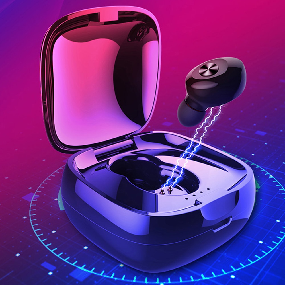 Sport ergonomische waterdichte 3d stereo  v5.0 bluetooth oordopjes met oplaaddoos