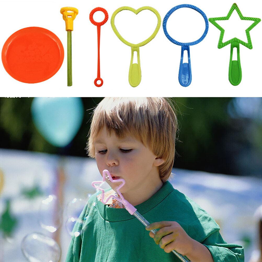 6Pcs/set Wand Tool Soap Bubble Concentrate Stick Soap Bubbles Bar Baby Toys Blowing Bubble For Outdoor Toy Funny Bubble