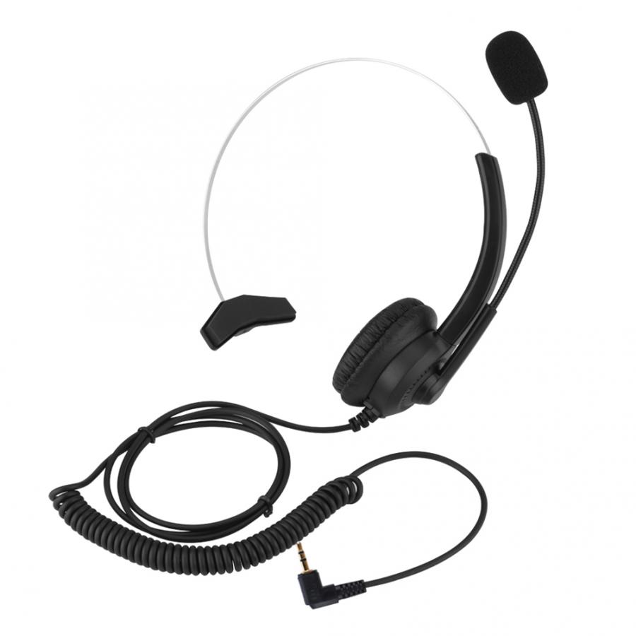 Noise Cancelling Call Center Headset Comfortable Wearing Lossless Sound Telephone Headset 2.5mm Call Center Headset: 2.5mm Plug