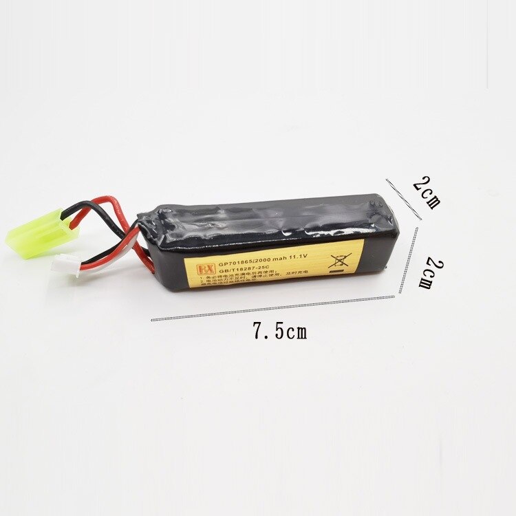 RX Tamiya Plug Lithium Battery 2000mah 11.1v: Battery