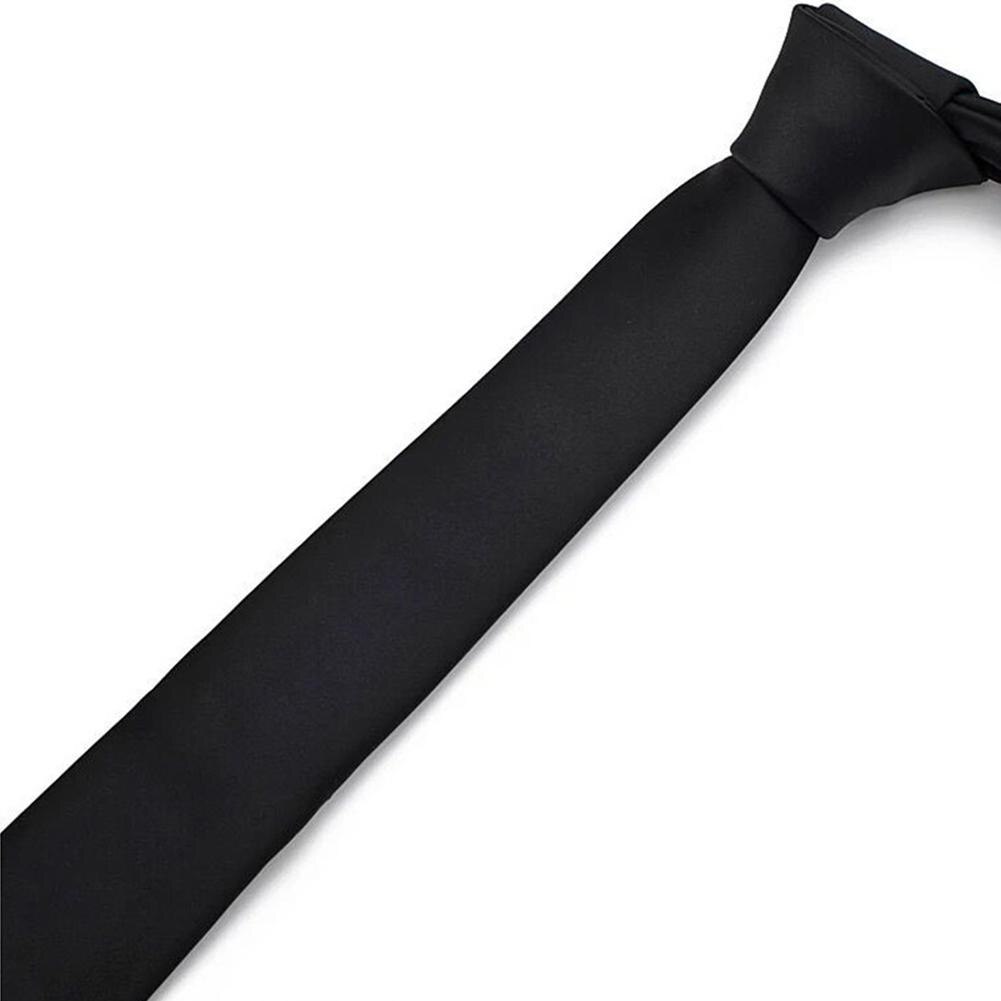 Corbata con cremallera para hombre y mujer, corbata negra con Clip para hombre, corbatas de seguridad Unisex, ropa, corbatas, corbatas de portero funerario, corbatas mate: B