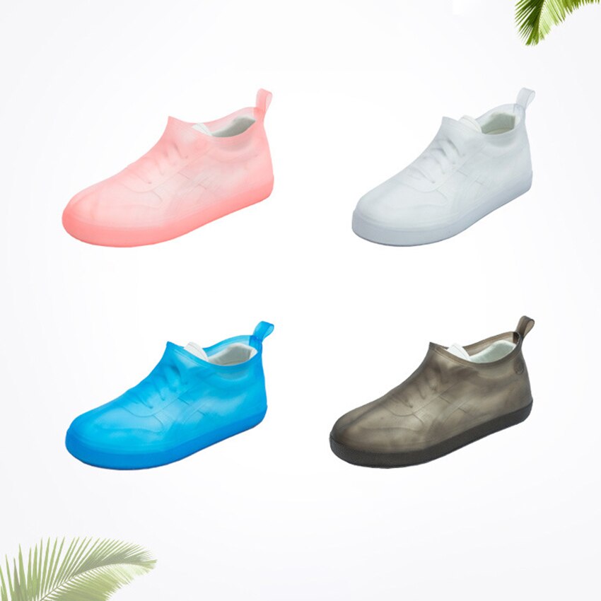 Anti-Slip engrosada de arranque y cubiertas de zapatos reutilizable impermeable cubre zapatos para caminar al aire libre de PVC de protección de la cubierta del zapato de los hombres/ mujeres/niños
