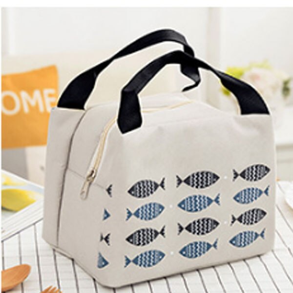 Portable Lunch Bag Thermal Insulated Lunch Box Tote Cooler Handbag Bento Pouch Dinner Container School Food Storage Bags