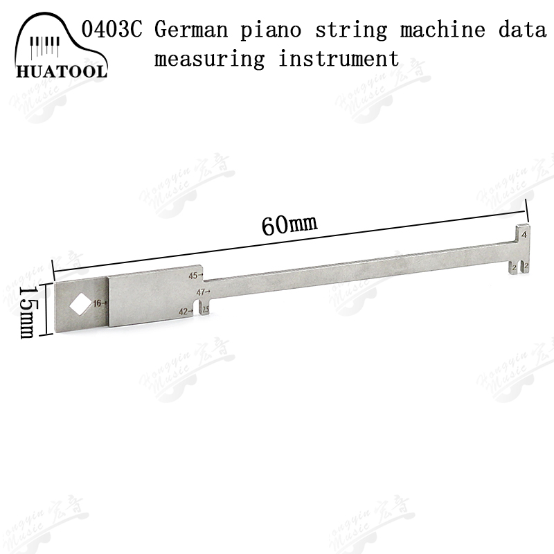 Piano Tool Tuning Tool 1403 1403A/B Striking Distance Measuring Instrument (Adjustable): Moonlight Silver