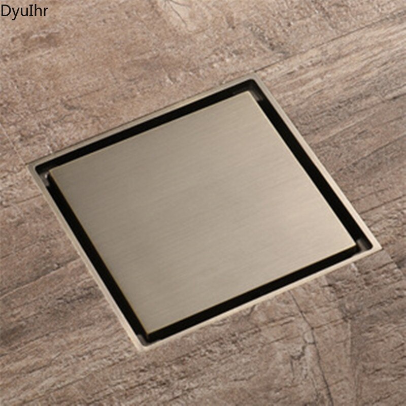 Stainless Steel Floor Drain 150mm Large Displacement Hidden Tileable Deodorant Floor Drain Floor Drain DyuIhr