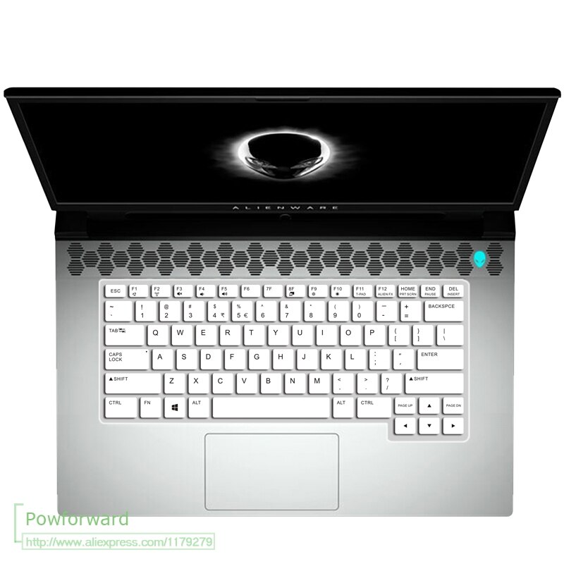 Silikon Tastatur Abdeckung schutz haut Für Dell Alienware M15 R2 OLED 15.6 ''/Dell Alienware M17 R2 17.3'': M15 R2 Weiß