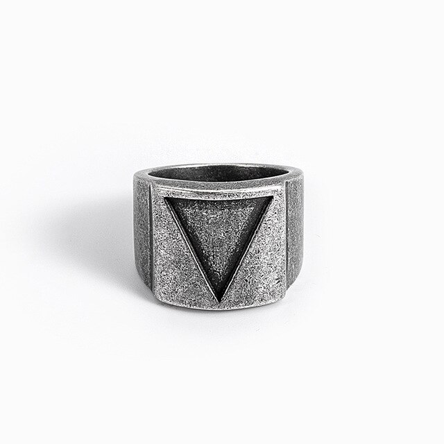 Bague Double Pique Cornes De Taureau Métal Vintage - Taille 57 (18,1 Mm), Style Biker/punk Neuf Sans Emballage