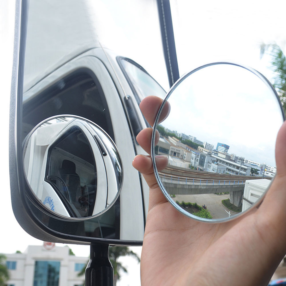 Rétroviseurs latéraux pour camion et voiture, 1 pièce, miroir d'angle mort rond convexe grand Angle, étanche, accessoires de rétroviseurs automobiles pour bébé