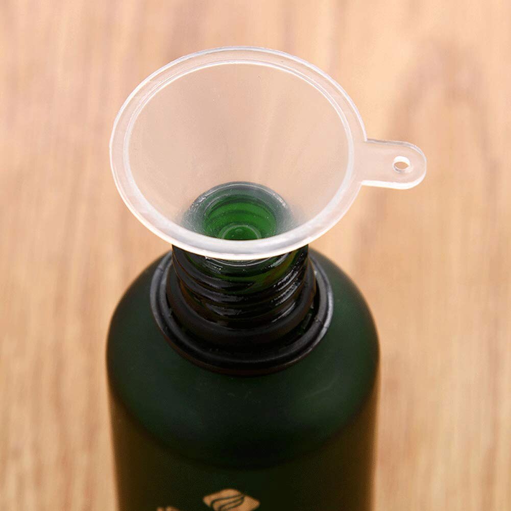 Mini embudo transparente, botella Para muestras pequeñas de Perfume, botella de emulsión líquida, utensilio Para La Cocina