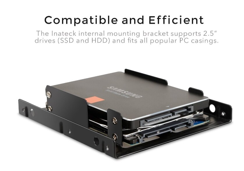 2.5 "SSD/Harde Schijf 3.5" Drive Bay Adapter Montagebeugel HDD Converter Lade, ondersteuning 2 stuks SSD Drive