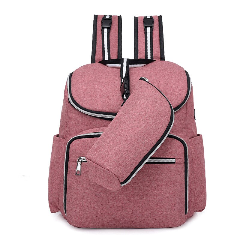 Style coréen-style sac à dos multi-fonctionnel momie sac USB casque étanche maman sac femmes Doubles Backpac