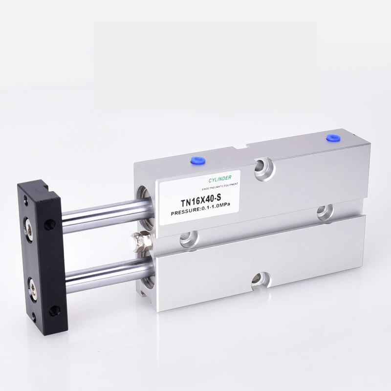 Tn10 tda 10 dubbelwerkende pneumatische luchtcilinder boring 20mm dubbele stangcilinder  tn10-20 tn10-30 tn10-40 tn10-50 tn10-100 tn10-300