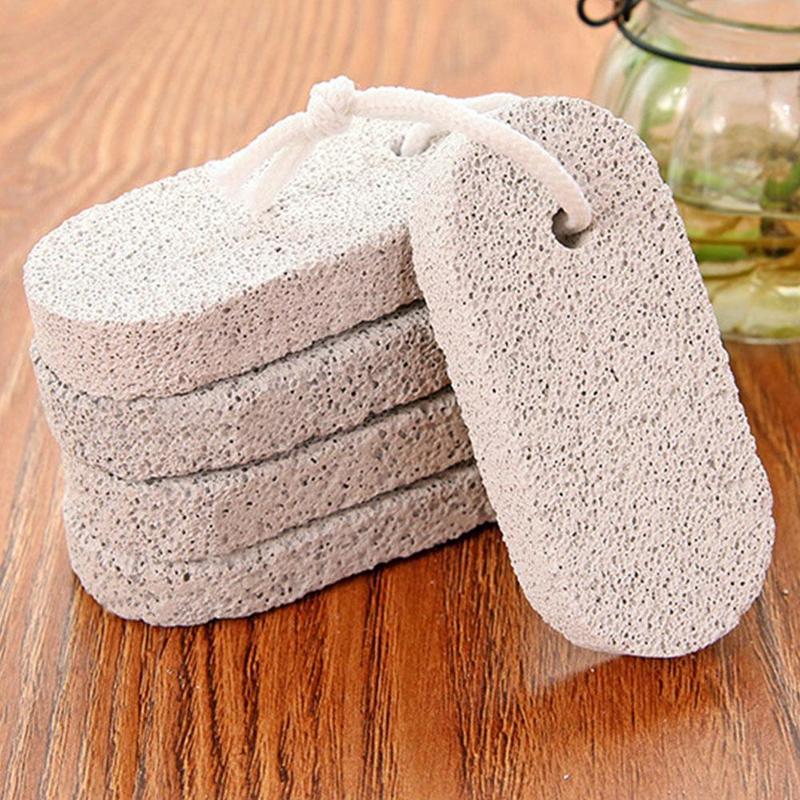 Beauty Heel Cuticle Scraper Cutter Foot Care Natural Pumice Stone Foot File Scruber Hard Skin Remover Pedicure Brush Bathroom