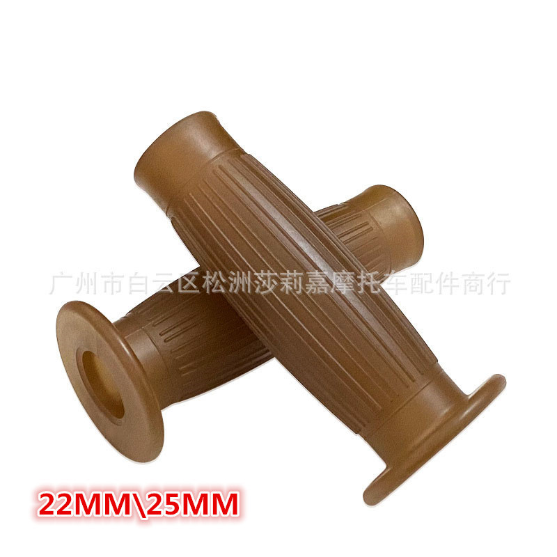Cafe Racer-empuñaduras antideslizantes para manillar de motocicleta, accesorio Retro Vintage de 22/24MM, 25/28MM, para Honda, Suzuki y Yamaha: Transparente