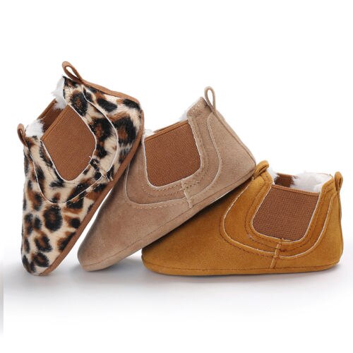 Leopard Baby Toddler Soft Sole Leather Anti-slip Shoes Infant Boy Girl Comfortable Shoes