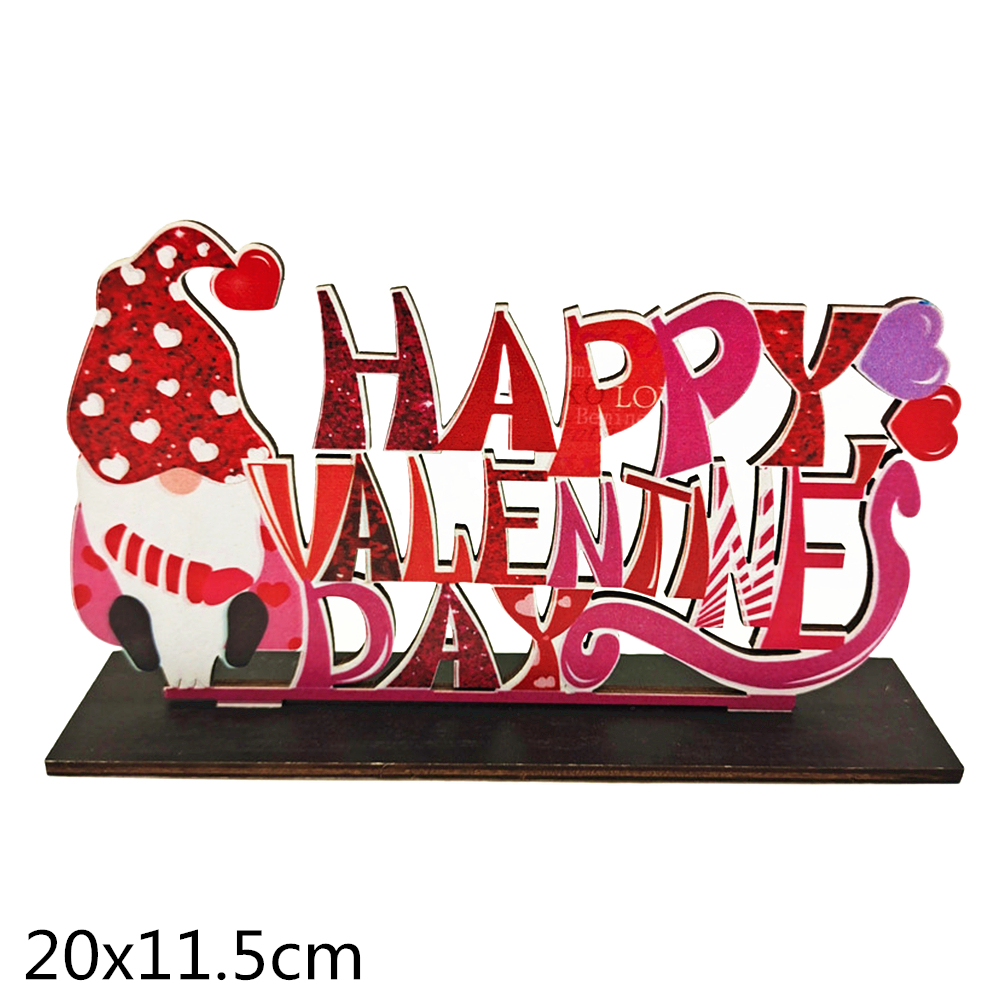 Valentine&#39;s Day Wooden Table Sign Decoration Romantic Table Centerpiece Sign Wedding Letter Decoration for Valentine Day Decor..: 2