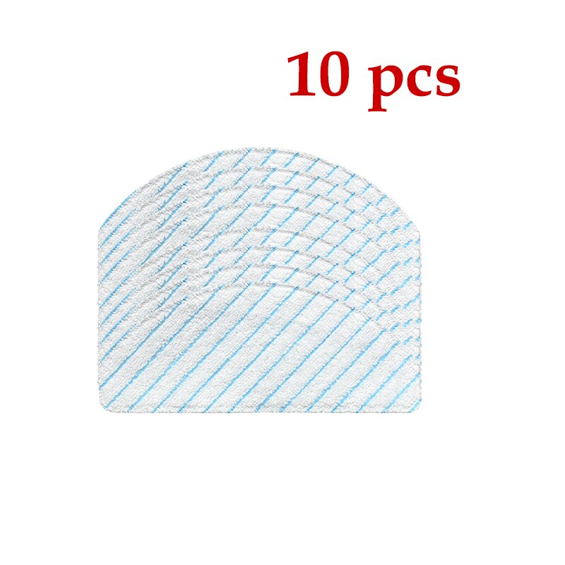 Cepillo de rodillo de paño de mopa Cepillo Lateral Kits para Ecovacs Deebot OZMO T8 T8 AIVI vacío limpiador accesorios mopa desechable bolsa: disposable