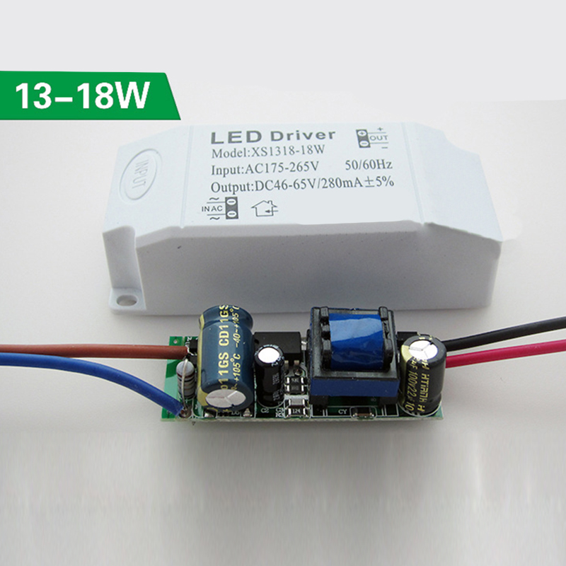 Ac90 ~ 265v 3 ~ 24w ledet driver strømforsyning adapter transformer til led lys til downlight-serien og tin lanterne serie led pærer: 13 18w