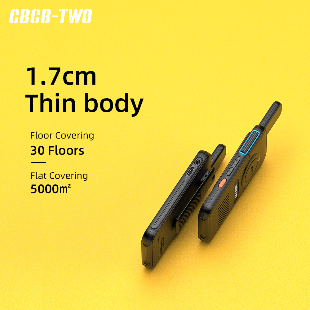 CBCBTWO GT-408 Mini Walkie Talkie And Light Body Radio Communicator for One Day Restaurant Commuting Plastic Surgery Hospital