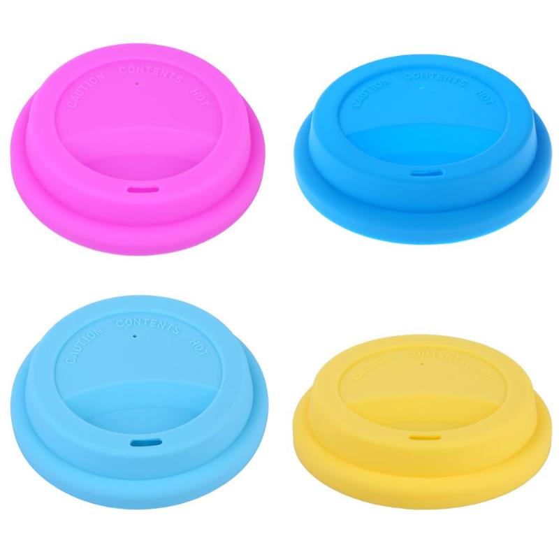 Tapa de taza de silicona gruesa reutilizable Anti-polvo aislante cubierta de taza de té de café resistente al calor seguro saludable tapa de silicona
