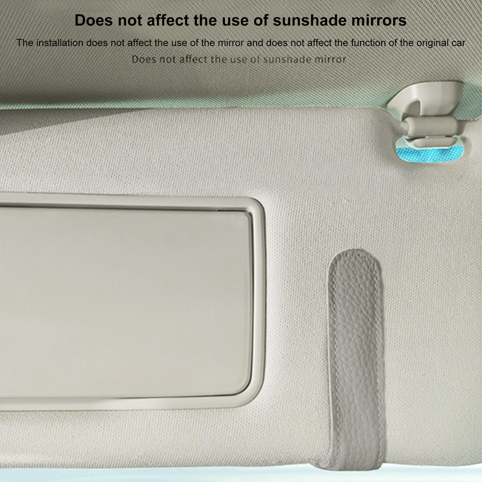 Porta occhiali da sole per auto porta occhiali da sole per auto visiera universale per auto occhiali da sole porta occhiali in pelle appendiabiti e biglietto
