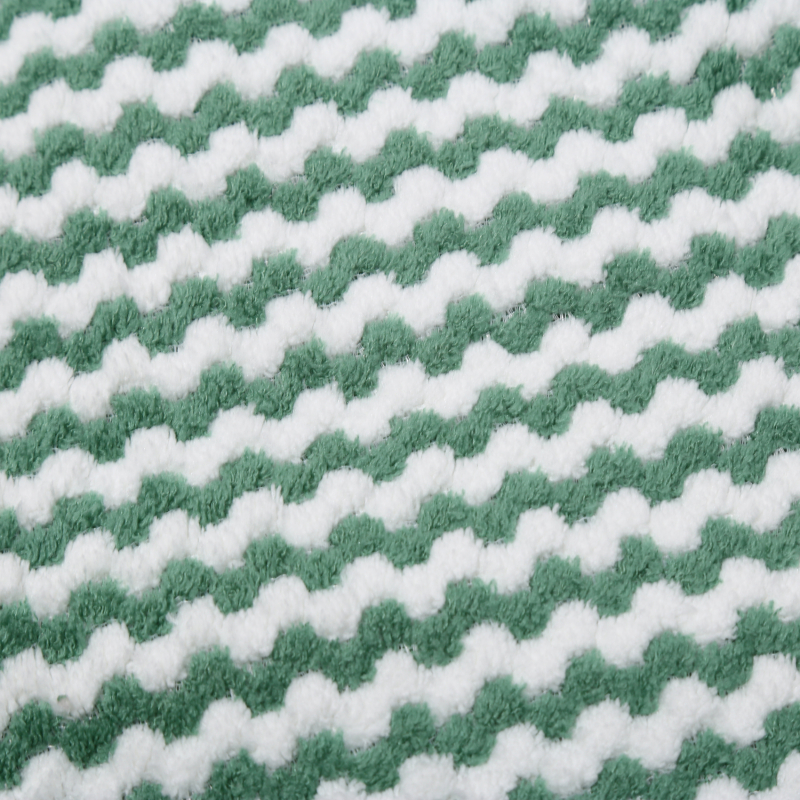 1/20Pcs Striped Flower Household Kitchen Towels Absorbent Thicker Microfiber Wipe Table Kitchen Cleaning Dish Washing Cloth