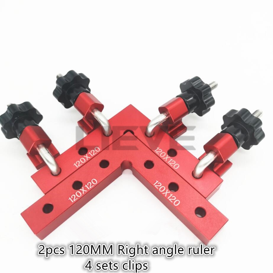 Aluminum Square Right Angle 90 Degree L-shaped Auxiliary Fixture Positioning Panel Fixing Clip Woodworking Carpenter Tools