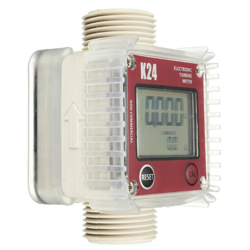 K24 turbo digital flow meter flowmeter Diesel fuel water plomeria flow indicator Turbine Flowmeter caudalimetro sensor Vertical