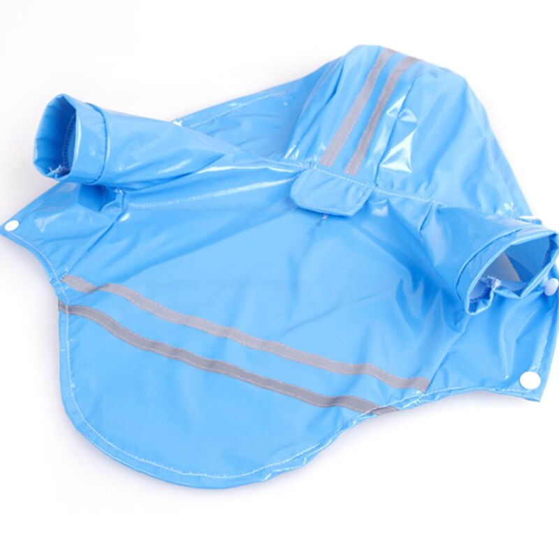 Vandtætte regnfrakker s-xl hunde regnfrakke forår sommer regnfrakker hund let tøj kæledyr tilbehør hvalpe reflekterende regnfrakke